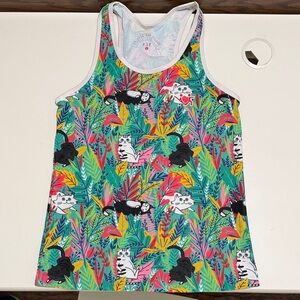Colorful Cat Print Tank Top